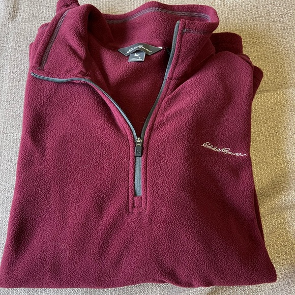Eddie Bauer Mens small fleece 3/4 zip